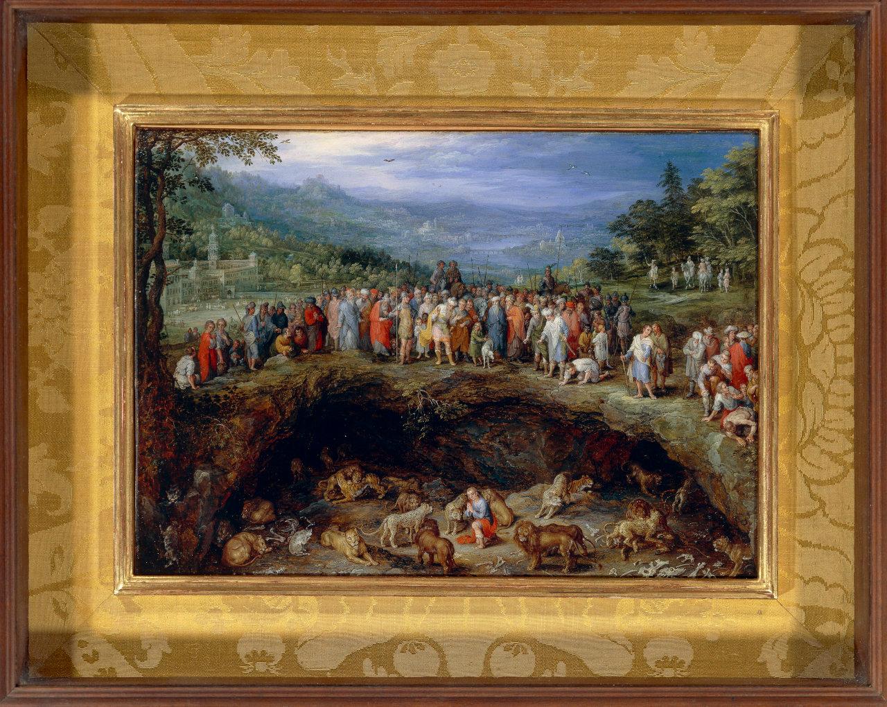 Daniele nella fossa dei leoni, Daniele nella fossa dei leoni (dipinto) di Brueghel, Jan il Vecchio (sec. XVII)