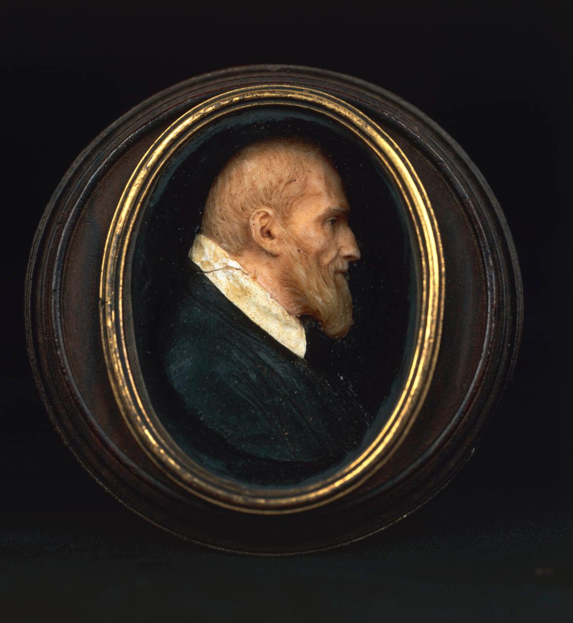 Busto di San Filippo Neri, ritratto di San Filippo Neri (medaglione devozionale) - scuola Italiana (sec. XVI)