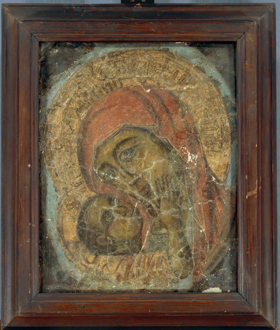 Madonna della tenerezza, Madonna con Bambino (dipinto) - scuola veneta (sec. XVI)