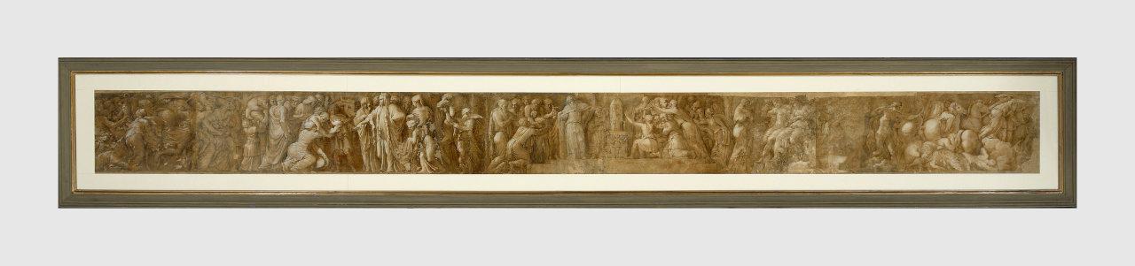 Leggenda di Niobe, leggenda di Niobe (cartone) di Polidoro da Caladara detto Polidoro da Caravaggio (copia da) (seconda metà sec. XVI)
