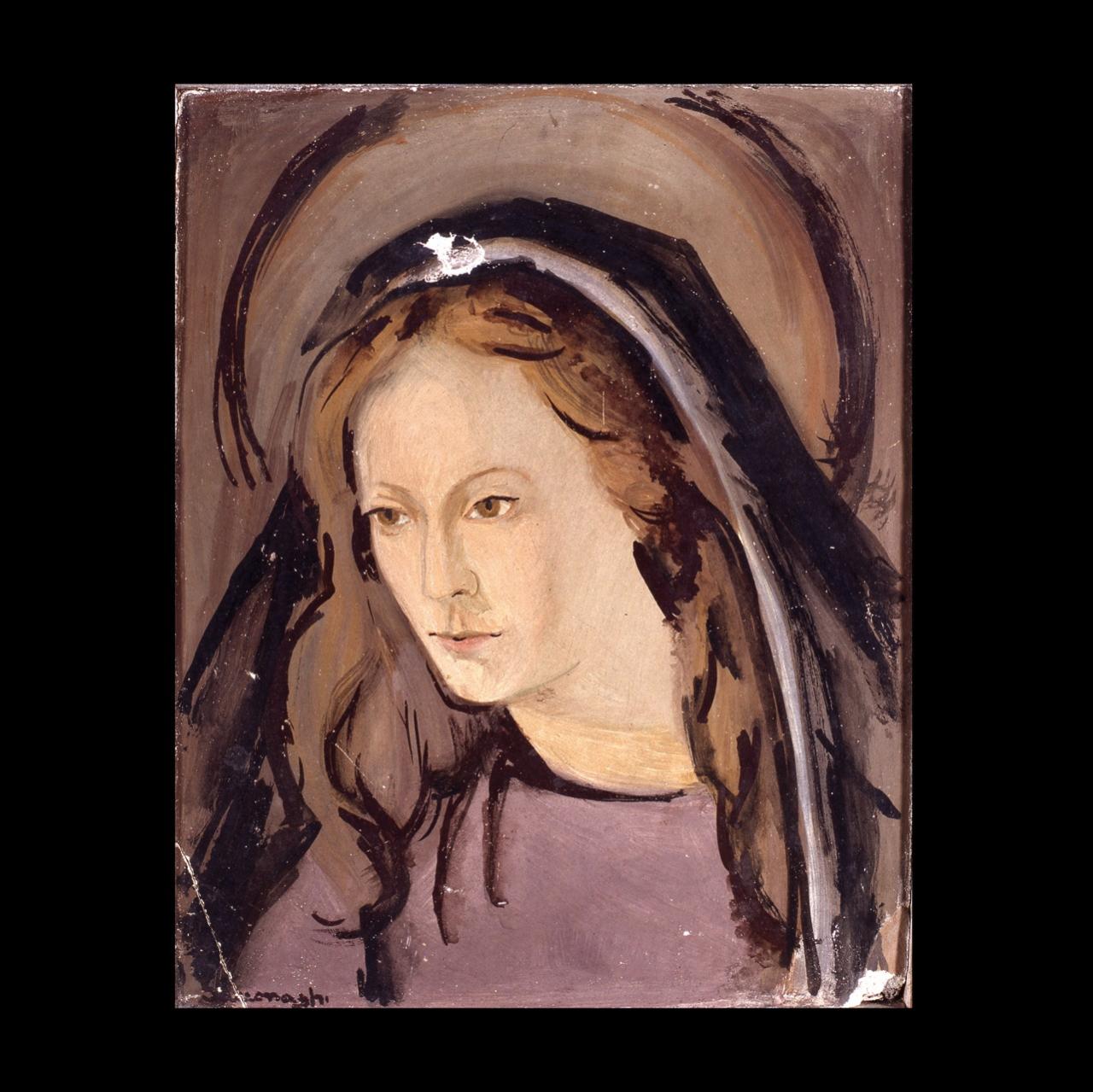 Madonna, Madonna (dipinto) di Sacconaghi, Giuseppina (sec. XX)