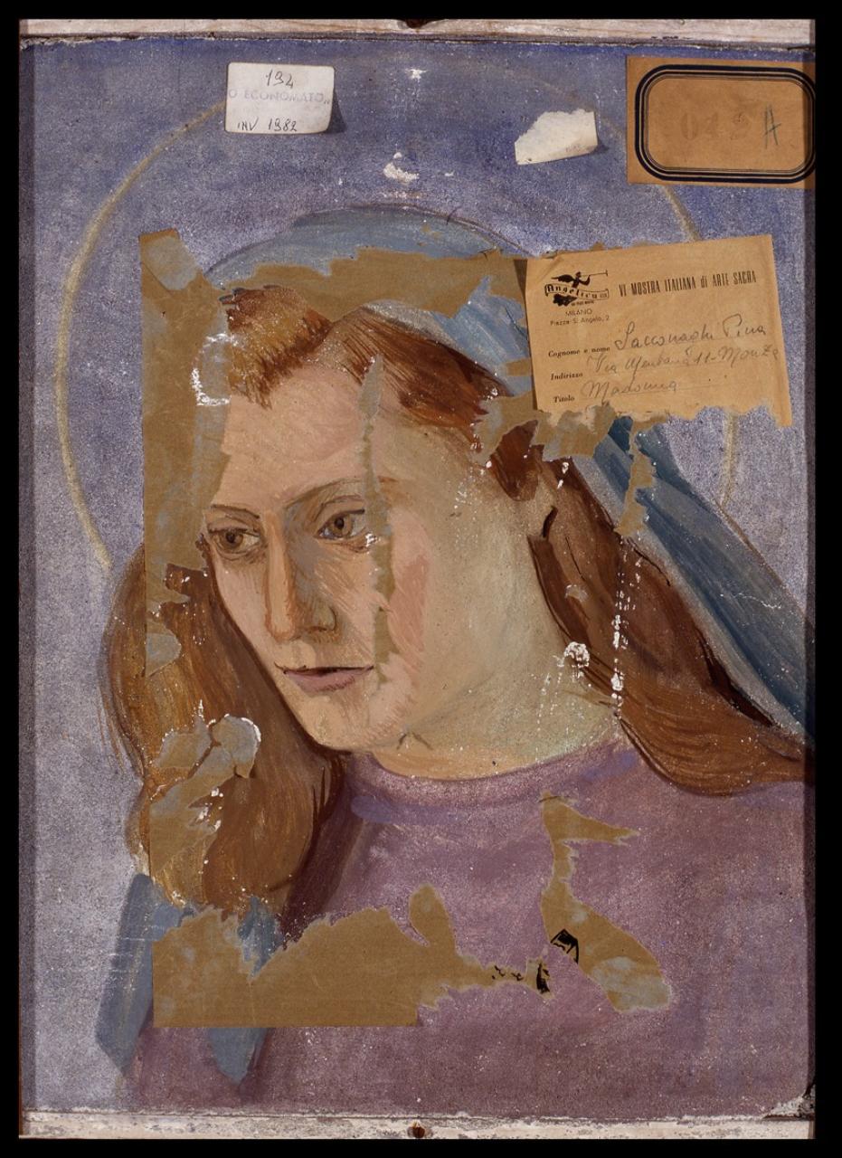Madonna, Madonna (dipinto) di Sacconaghi, Giuseppina (sec. XX)