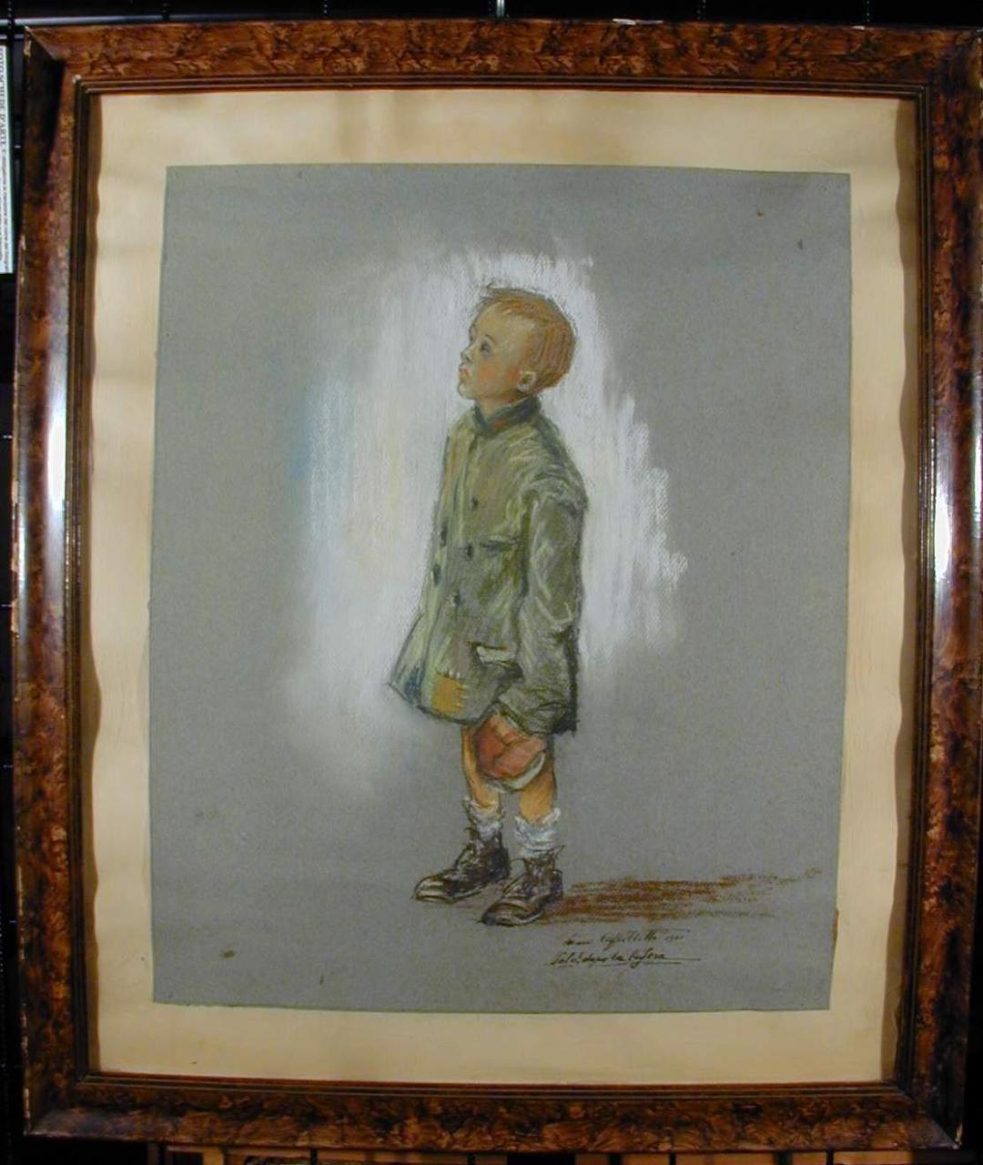 Solo! Dopo la bufera, Figura maschile (dipinto) di Cappelletti, Lino (sec. XX)