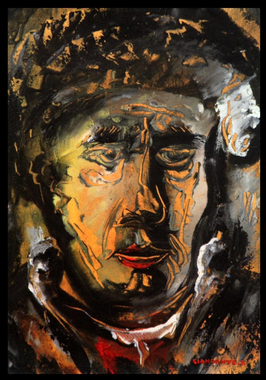 Ritratto, Figura maschile (dipinto) di Pescò, Dante detto Giandante X (sec. XX)