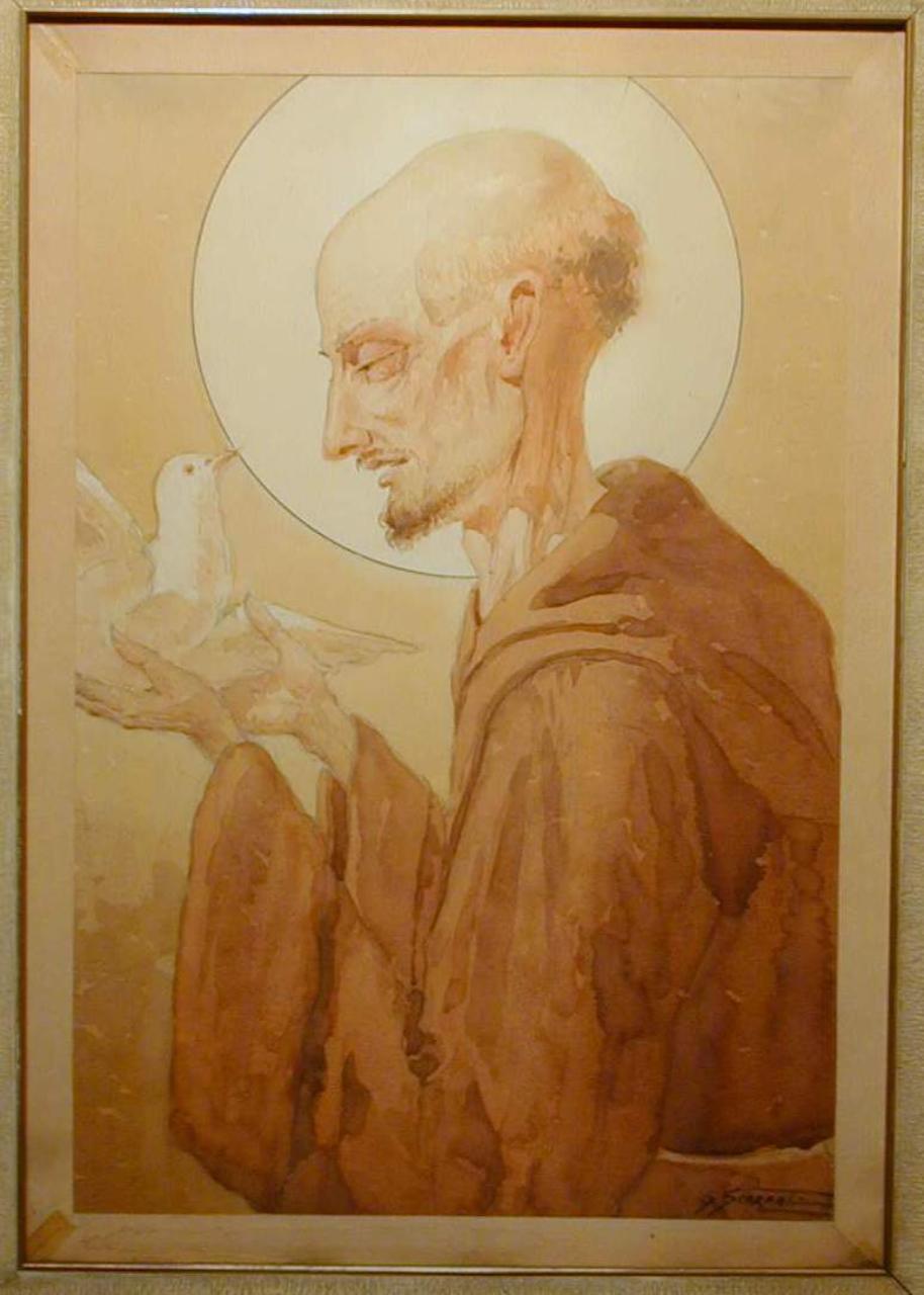 San Francesco, Santo (dipinto) di Scarpati, Giorgio (sec. XX)