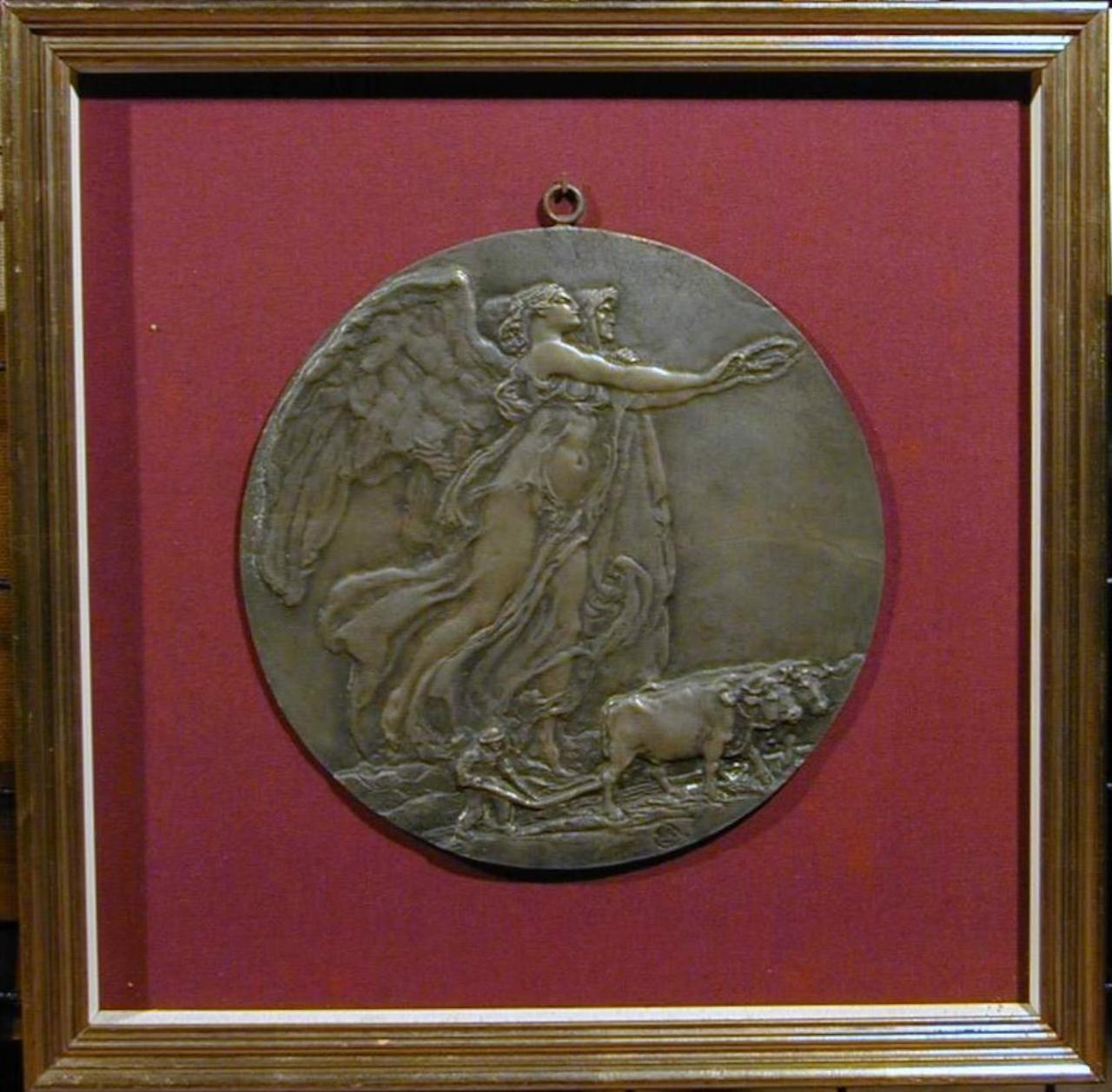 Lavoro nei campi, Scena campestre con figure (scultura) di Ignoto [Fumagalli Celestino?] (sec. XX)
