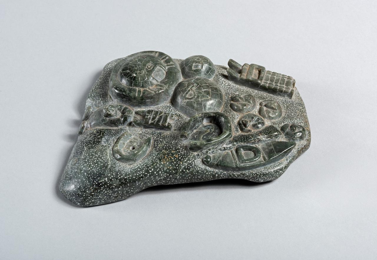 modellino di villaggio invernale, villaggio invernale inuit (scultura) di Palliser, Minnie - popolazione Inuit (seconda metà sec. XX)