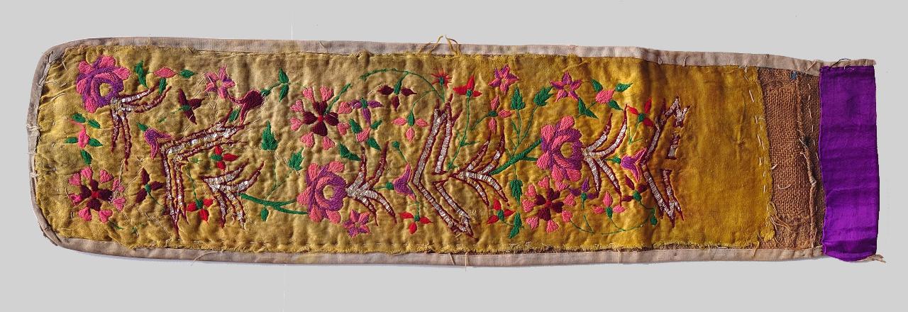 Fiori (frammento di paramento) - ambito Sud America (sec. XX)