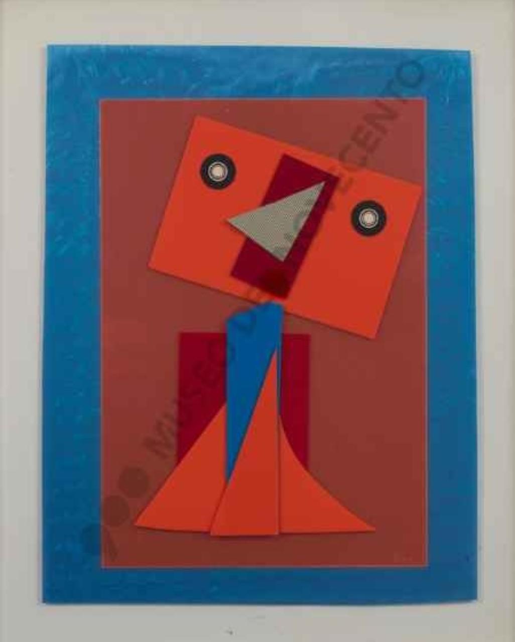 Sunsokok koklyet, Figura maschile (collage) di Baj, Enrico (sec. XX)