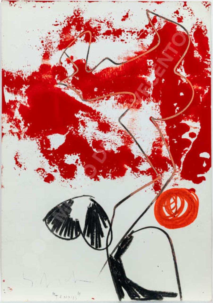 Tennis, sport (disegno) di Dangelo, Sergio (terzo quarto sec. XX)