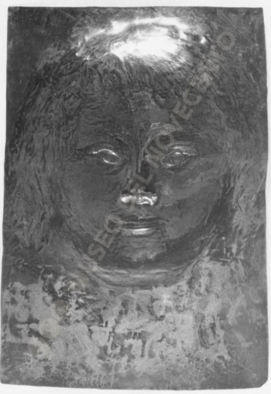 Ritratto di bambina, figura umana (bassorilievo) di Guerrini, Lorenzo (seconda metà sec. XX)