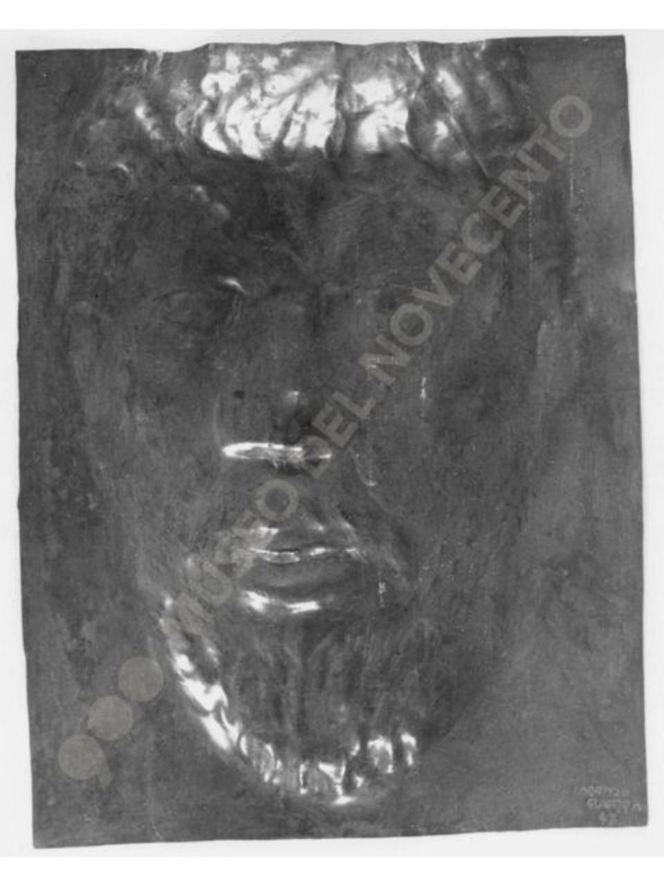 Ritratto di vecchio, figura umana (bassorilievo) di Guerrini, Lorenzo (seconda metà sec. XX)