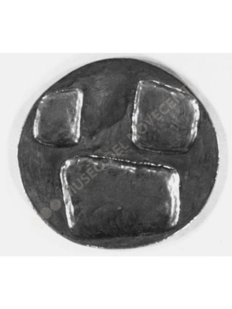 Medaglia a tre elementi, composizione astratta (bassorilievo) di Guerrini, Lorenzo (seconda metà sec. XX)