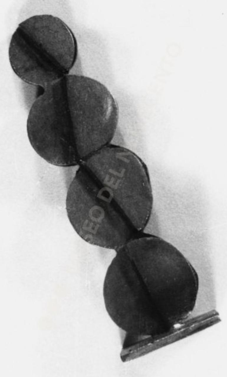 Studio n.11, Scultura tascabile, composizione astratta (bassorilievo) di Guerrini, Lorenzo (seconda metà sec. XX)