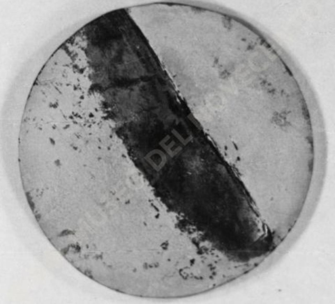 Medaglia a impronta, composizione astratta (bassorilievo) di Guerrini, Lorenzo (seconda metà sec. XX)