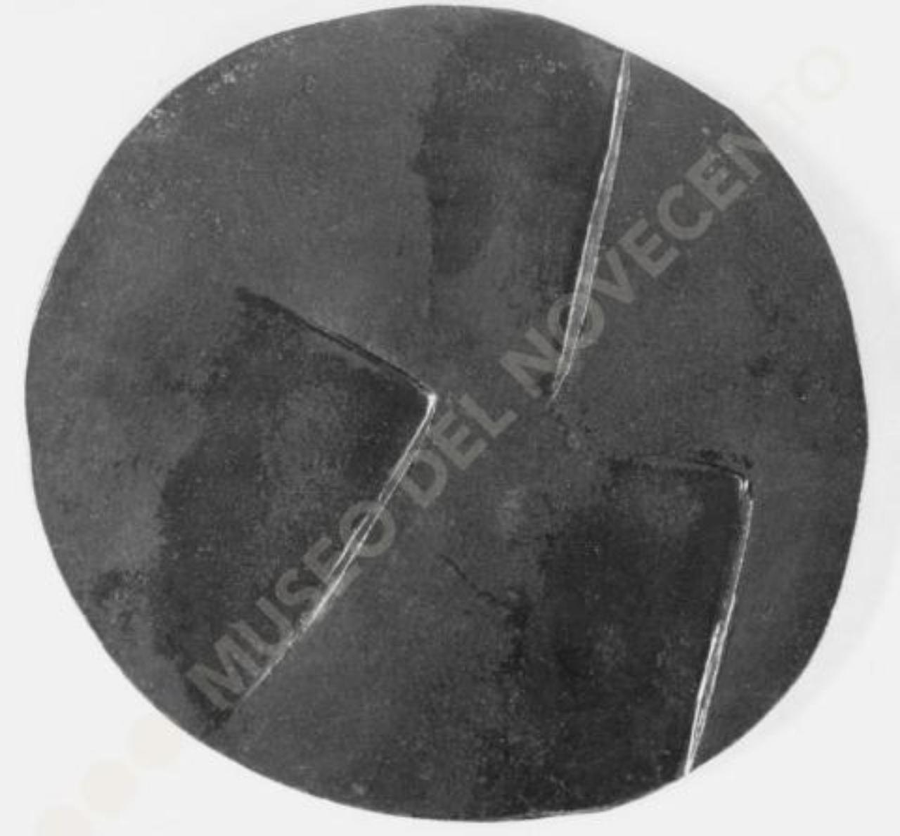 Medaglia a impronta, composizione astratta (bassorilievo) di Guerrini, Lorenzo (seconda metà sec. XX)