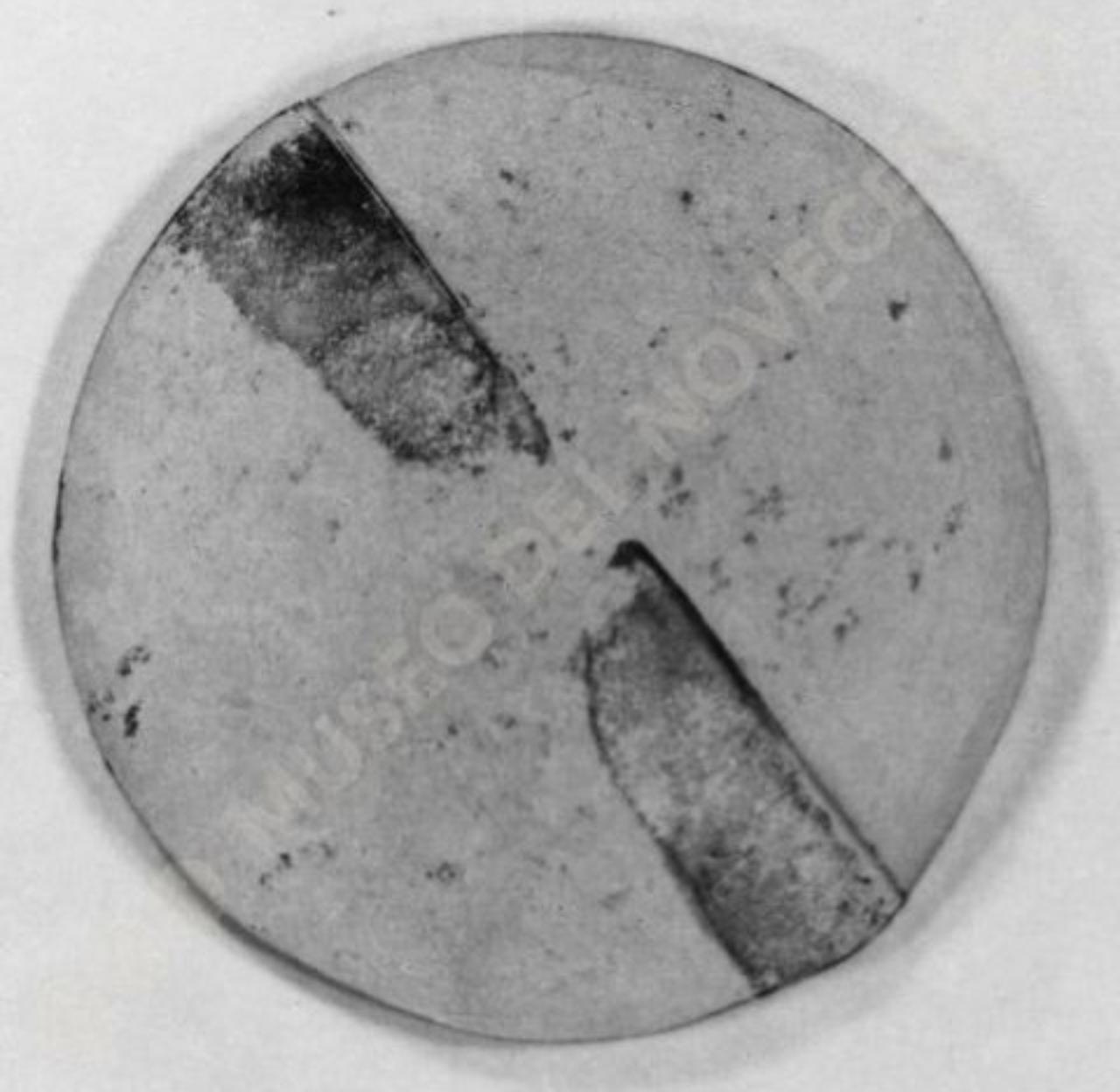 Medaglia a impronta, composizione astratta (bassorilievo) di Guerrini, Lorenzo (seconda metà sec. XX)