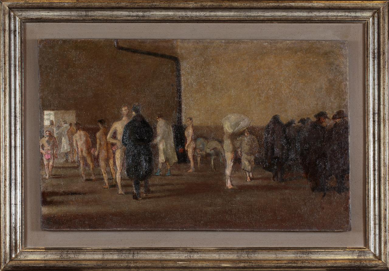 La visita dei riformati, Episodio di storia contemporanea (dipinto) di Bucci, Anselmo (sec. XX)