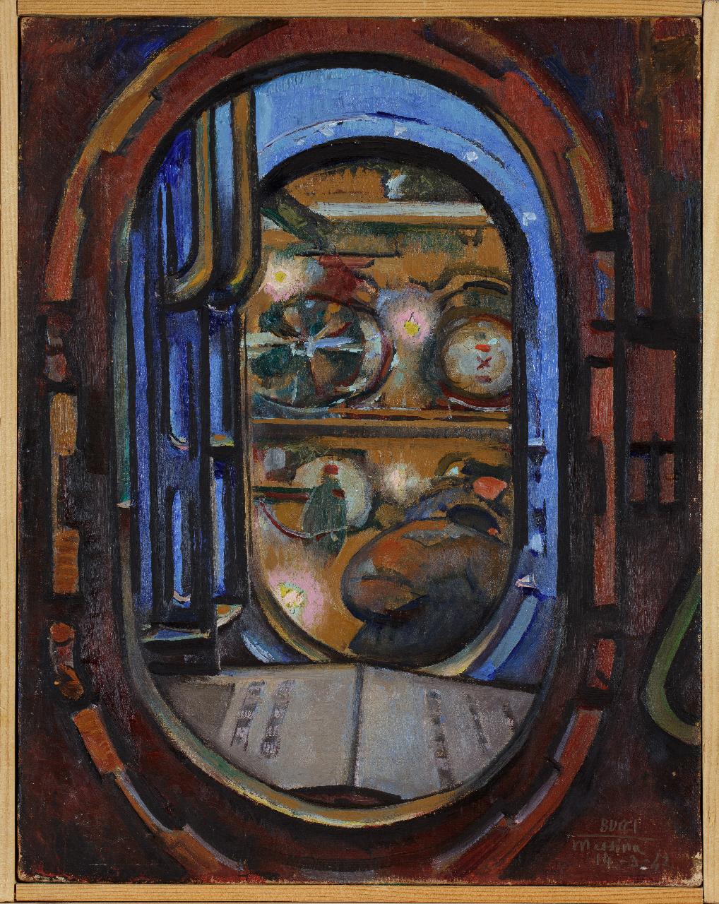 Interno di sommergibile, Sommergibile (dipinto) di Bucci, Anselmo (sec. XX)