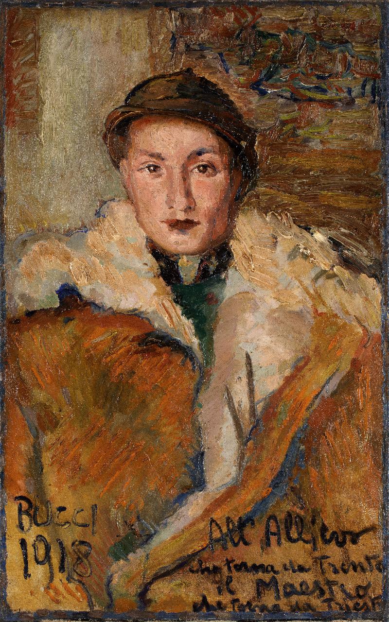 Ritratto di soldato, Figura maschile (dipinto) di Bucci, Anselmo (sec. XX)