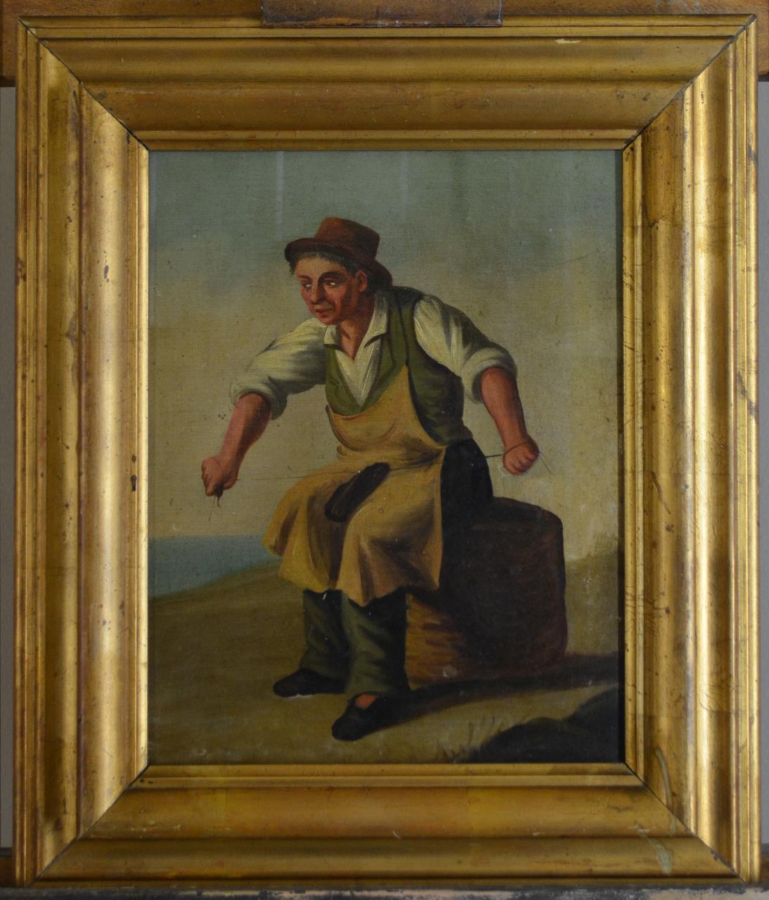 calzolaio (dipinto) - ambito francese (sec. XIX)