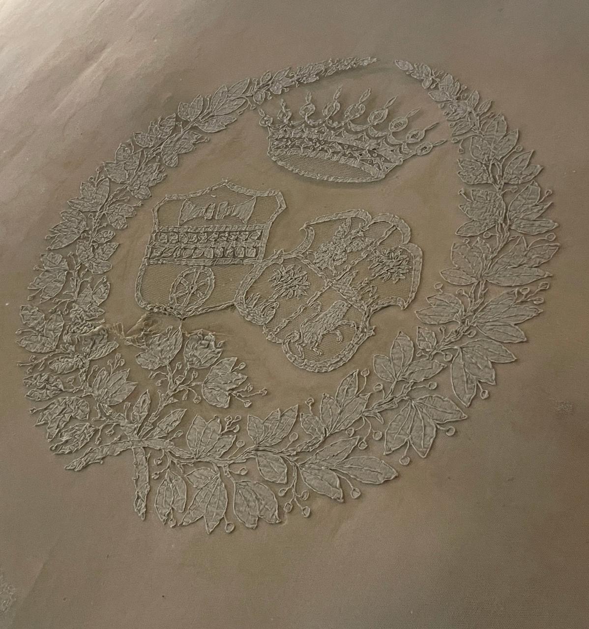 coperta da battesimo - manifattura lombarda (primo quarto||inizio sec. XVIII||sec. XX)