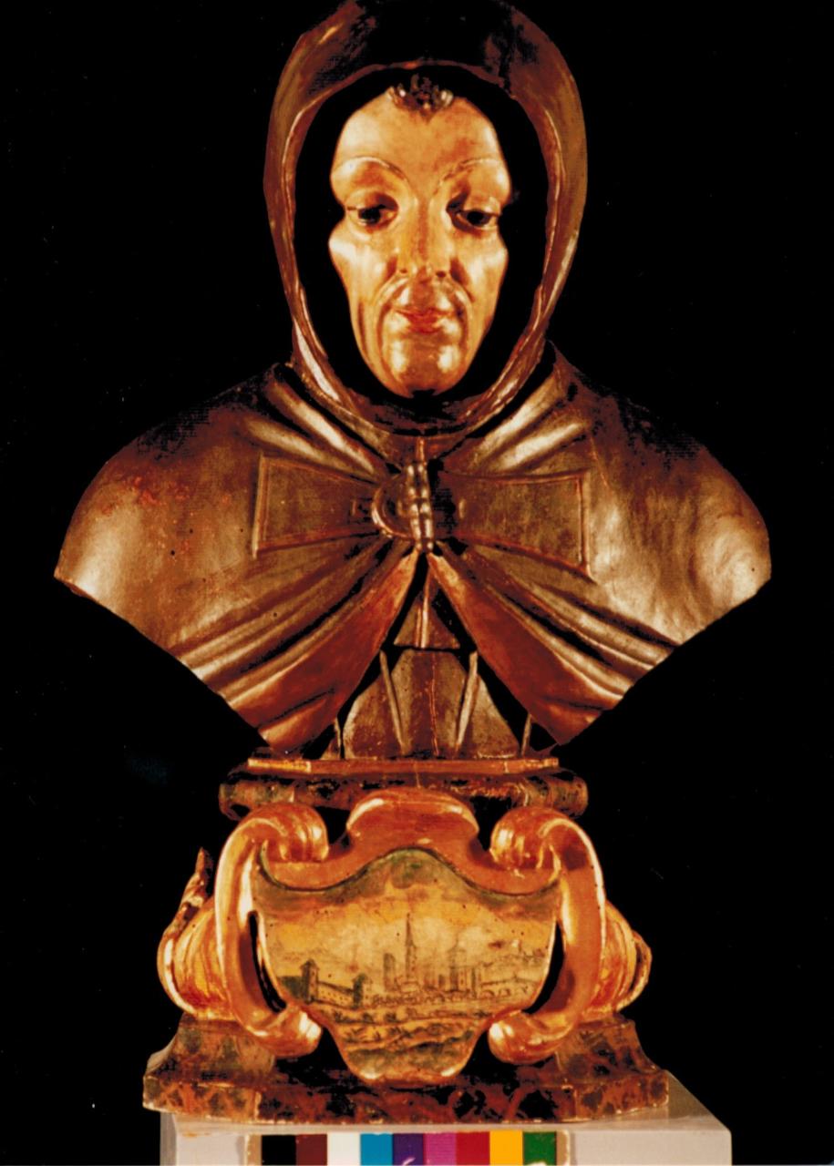 beato Bernardino da Feltre, beato Bernardino da Feltre (scultura) - ambito lombardo (prima metà sec. XVI)