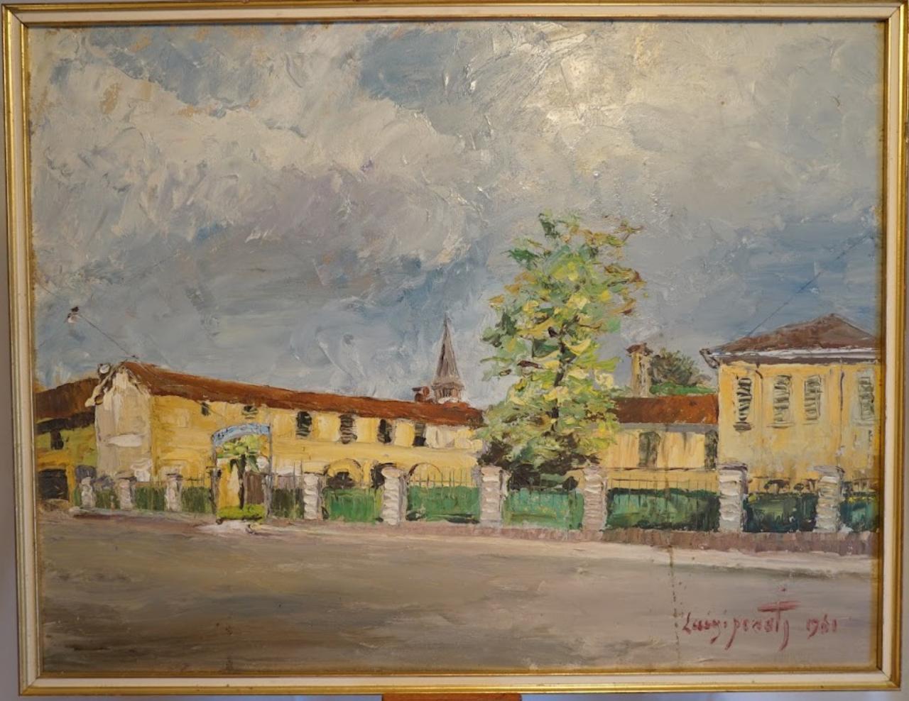 Lissone, Municipio (?), opera isolata (dipinto) di Penati, Luigi (seconda metà sec. XX)