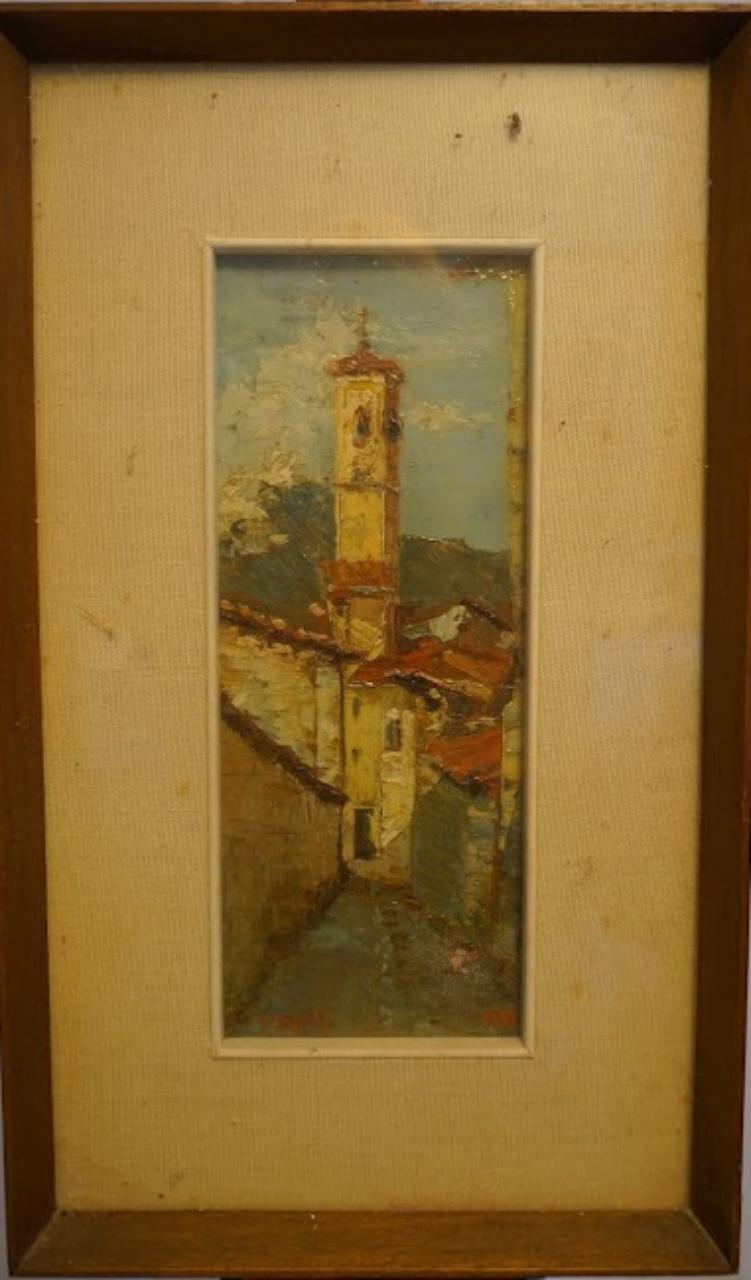 Cassina, Scorcio, Valsassina, opera isolata (dipinto) di Penati, Luigi (prima metà sec. XX)