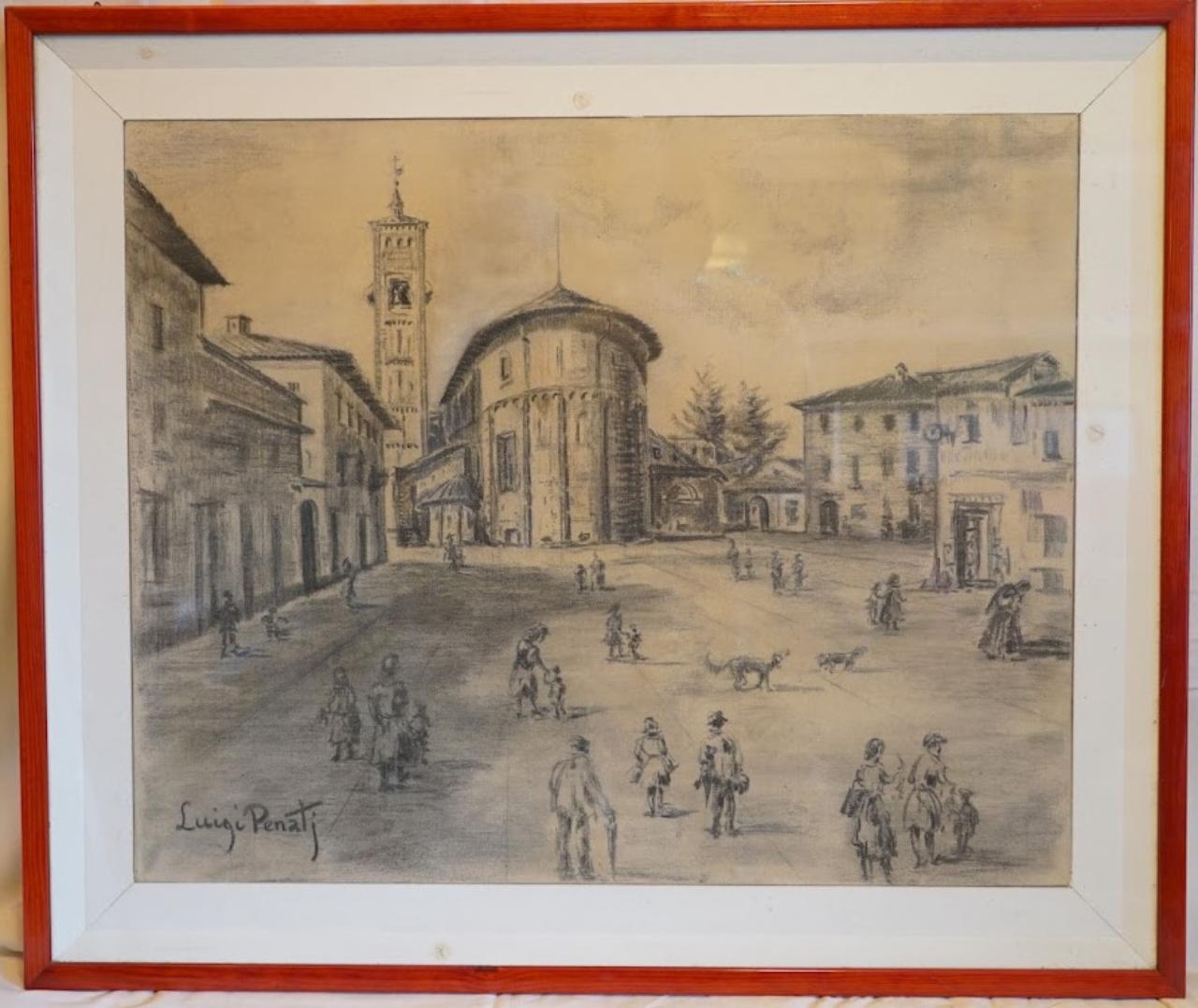 Vimercate, Piazza Castellana, Chiesa di S. Stefano, opera isolata (dipinto) di Penati, Luigi (sec. XX)