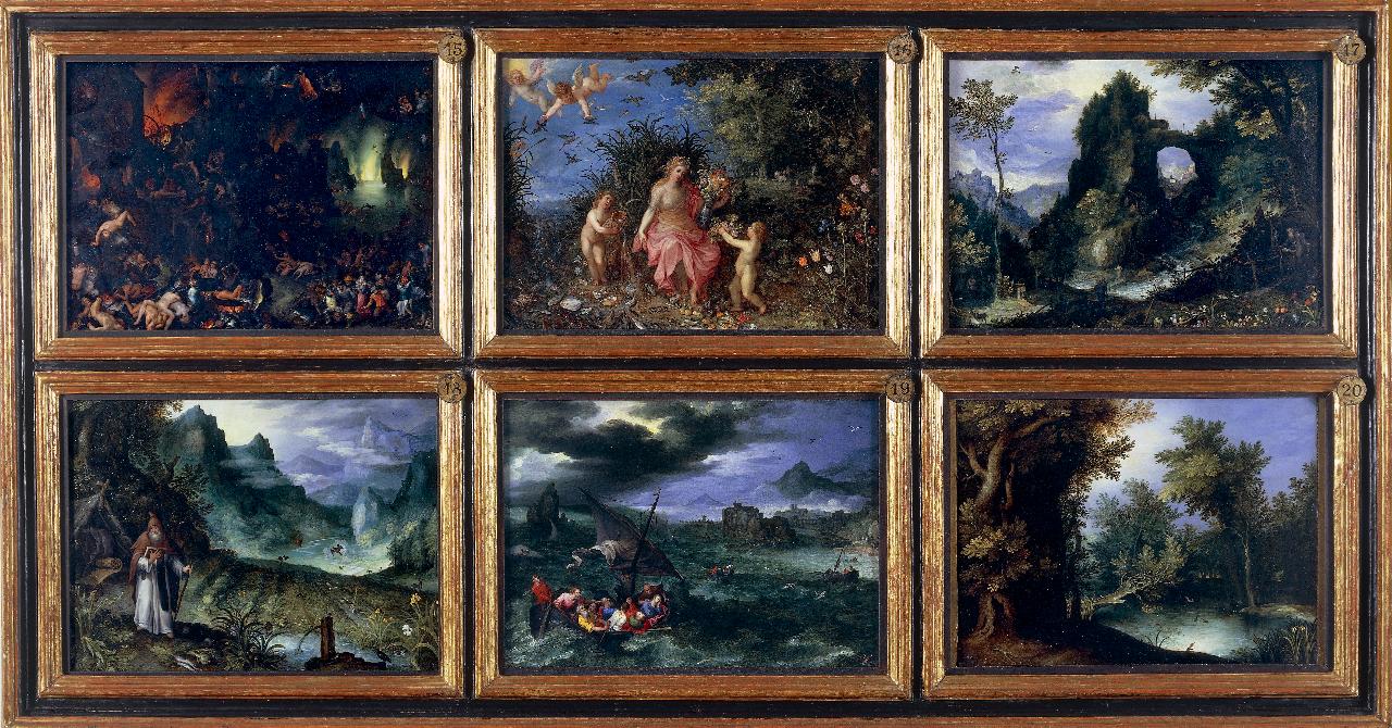 Paesaggio infernale, paesaggio infernale (dipinto) di Brueghel, Jan (fine/inizio secc. XVI/ XVII)