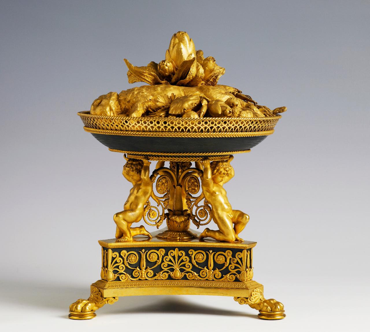 Alzata per Centro tavola, alzata per centro tavola (alzata) di Manfredini, Luigi; Manfredini, Antonio (prima metà sec. XIX)