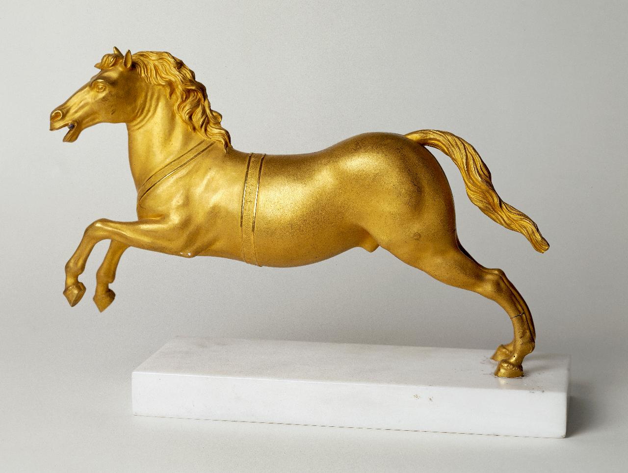 Cavallo al galoppo, cavallo al galoppo (statuetta) di Manfredini, Francesco (inizio sec. XIX)