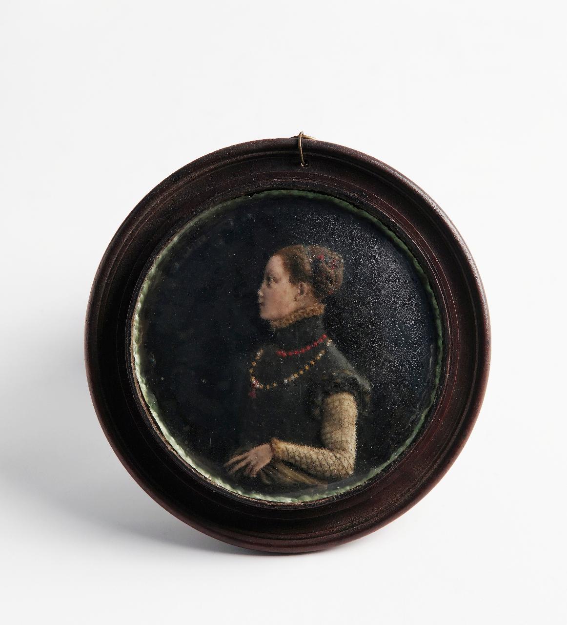 Busto femminile, busto femminile (rilievo) di Abondio, Antonio (seconda metà sec. XVI)