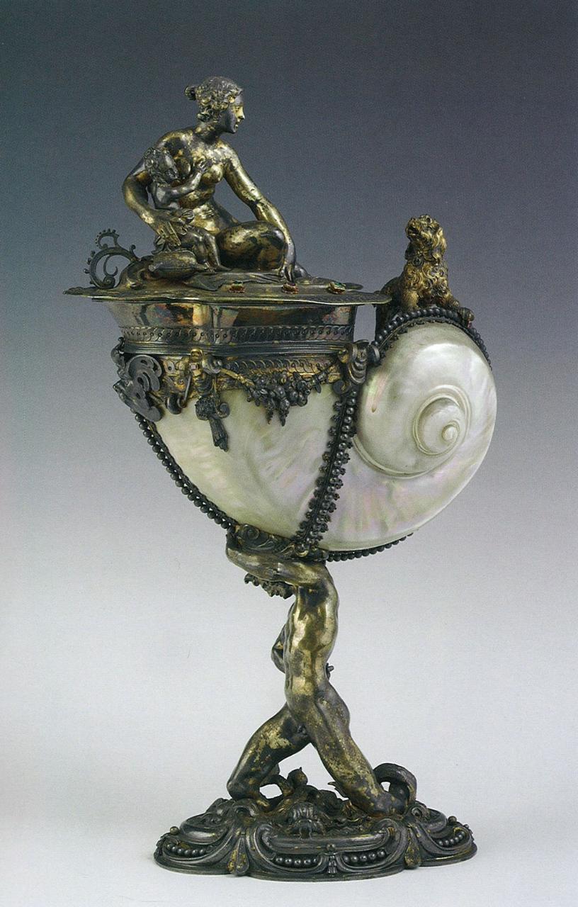 Coppa formata da un nautilus, coppa formata da un nautilus (coppa) di Lencker, Christoph (secc. XVI/ XVII)