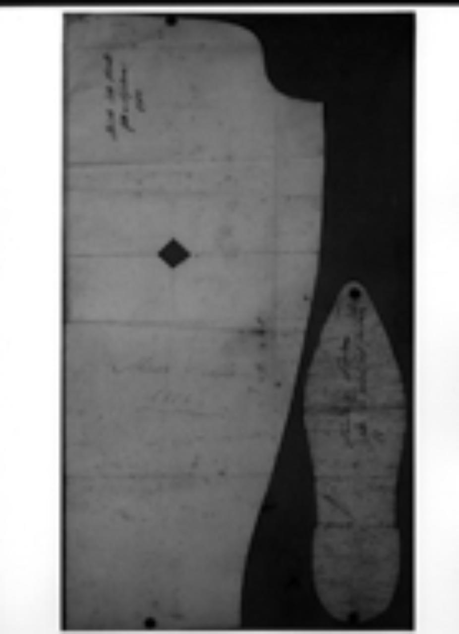 Modello in carta dello stivale e del piede di Napoleone, modello in carta dello stivale e del piede di Napoleone (cartamodello) di Ronchetti, Anselmo (secc. XVIII/ XIX)