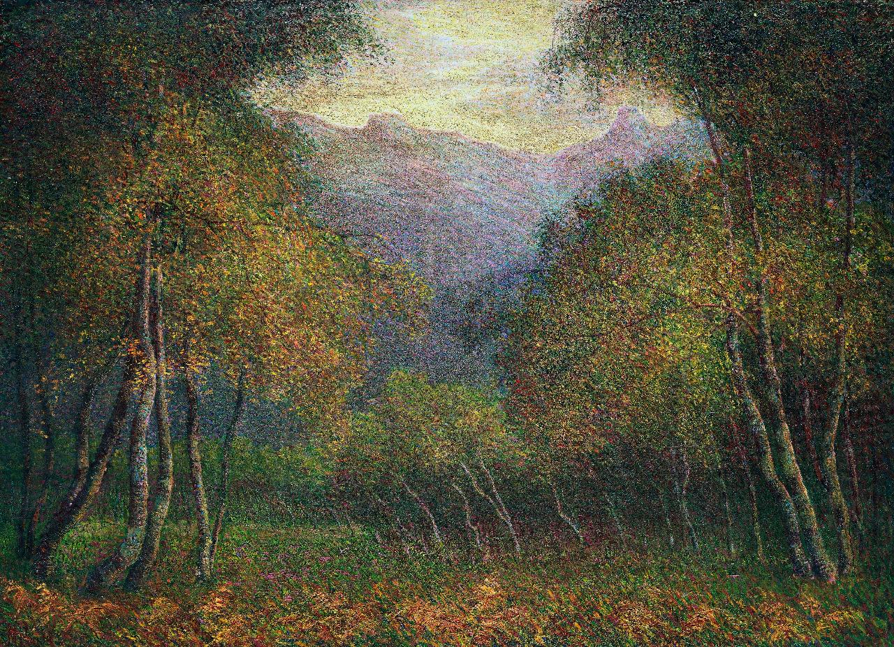 Pioppeto, pioppeto (dipinto) di Pensa, Maria (sec. XX)