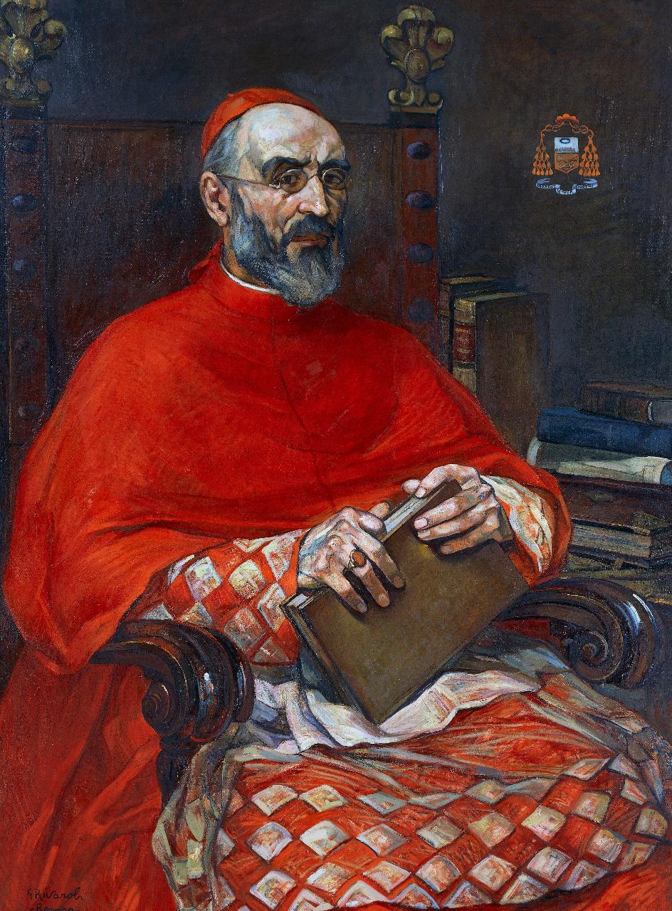 Ritratto di Giovanni Mercati, ritratto di Giovanni Mercati (dipinto) di Rivaroli, Giuseppe (prima metà sec. XX)