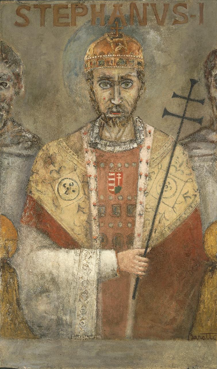 Stefano I, re di Ungheria, Stefano I, re di Ungheria (dipinto) di Baratti, Franca (seconda metà sec. XX)