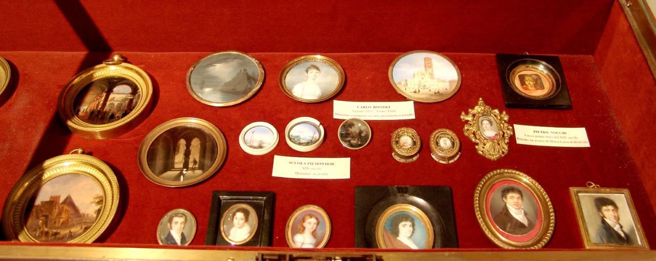 Paesaggio esotico, paesaggio esotico (miniatura) di Tovo, Emanuele (seconda metà sec. XIX)