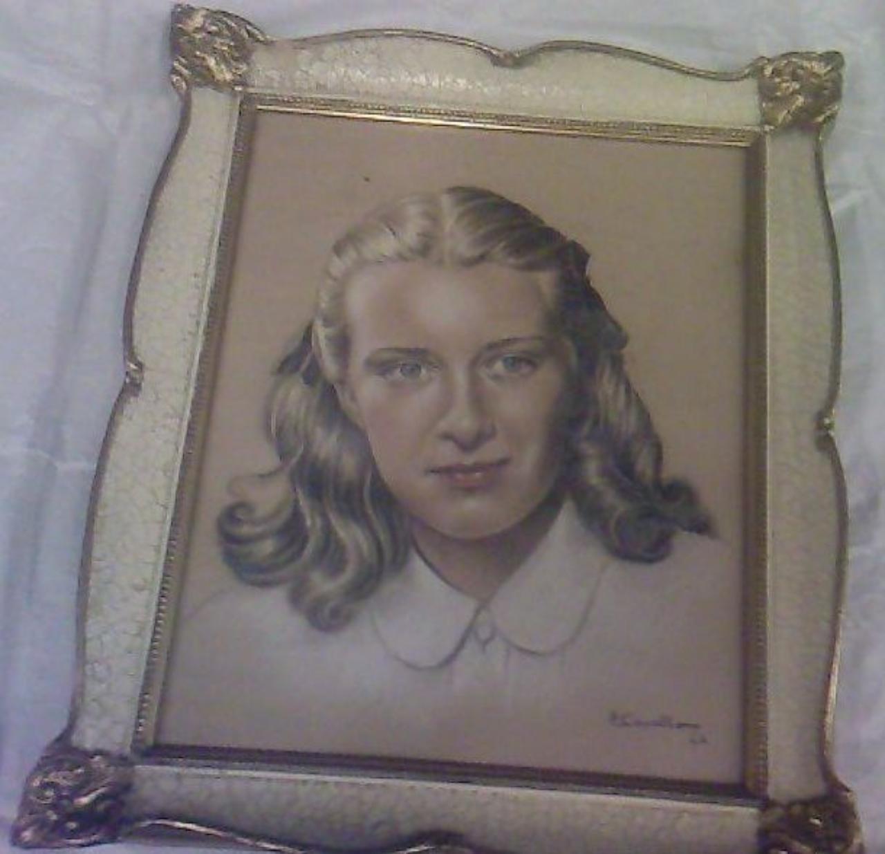 Ritratto consorte Redenti, ritratto consorte Redenti (dipinto) di Cavallo, E. (metà sec. XX)