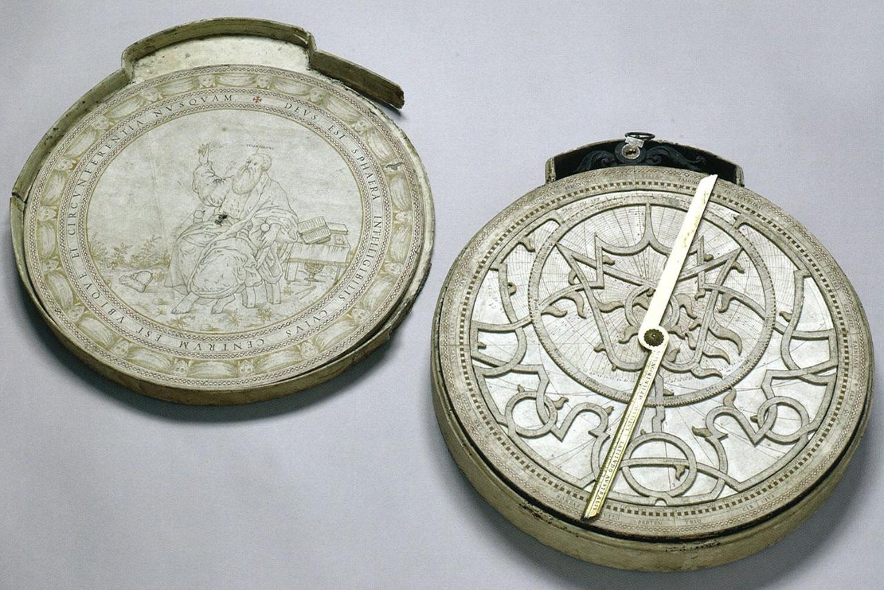 Astrolabio cartone, astrolabio (astrolabio) - n.d. (seconda metà sec. XVI)