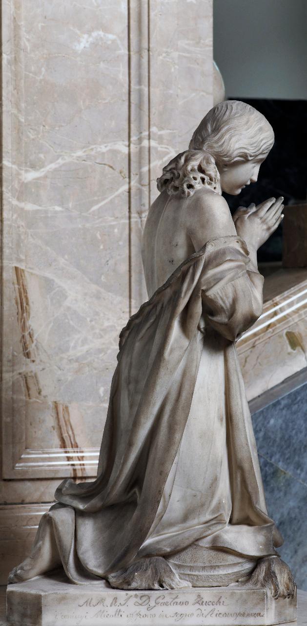 La preghiera, la preghiera (statua) di Micotti, Ignazio ((?)) (metà sec. XIX)