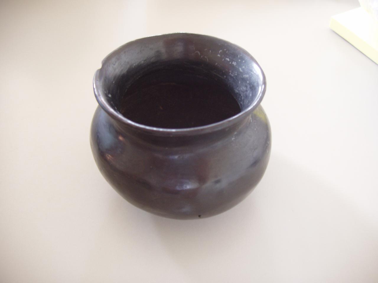 Vasetto, vasetto (vasetto) - ambito messicano (fine/inizio secc. XVII/ XVIII)