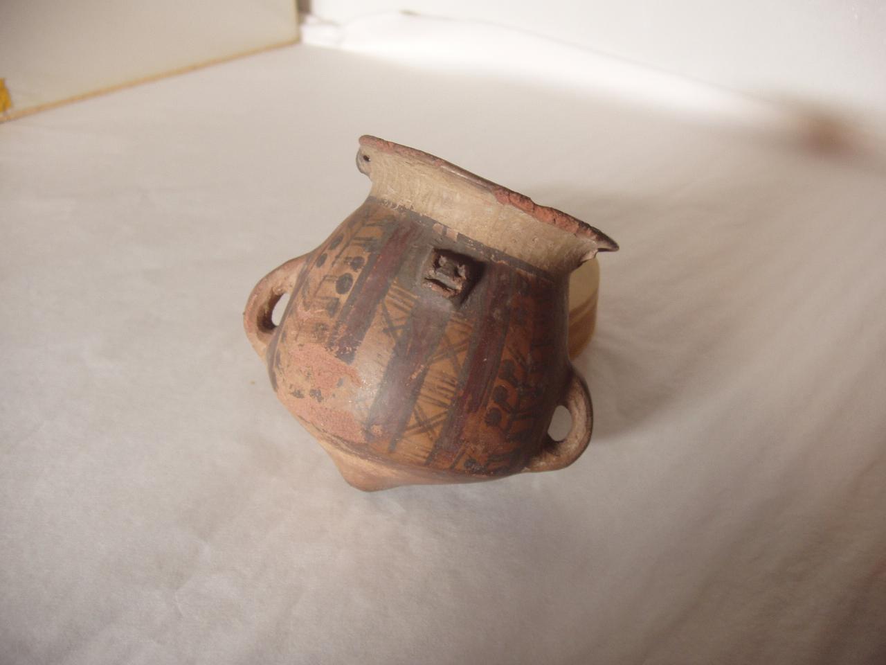 Olla, motivi decorativi geometrici (olla) - produzione Inca (secc. XIV/ XVI)