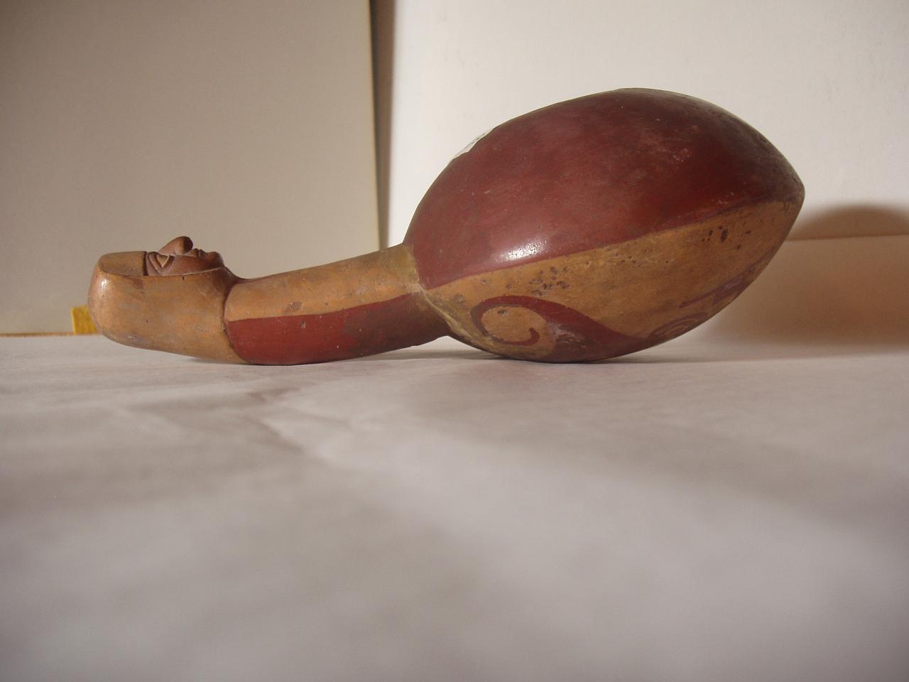 Canchero, motivi decorativi antropomorfi (recipiente) - produzione Moche (secc. I/ VIII)