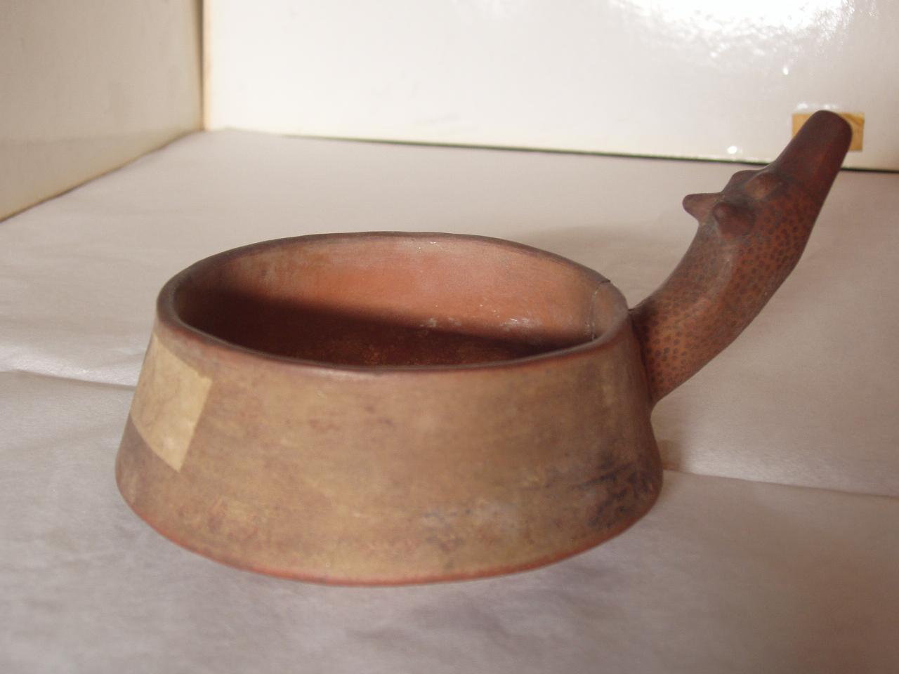 Ciotola, motivi decorativi geometrici e zoomorfi (ciotola) - produzione Inca (secc. XIV/ XVI)