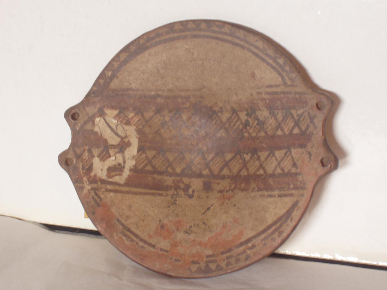 Piattino, motivi decorativi geometrici (piattino) - produzione Inca (secc. XIV/ XVI)