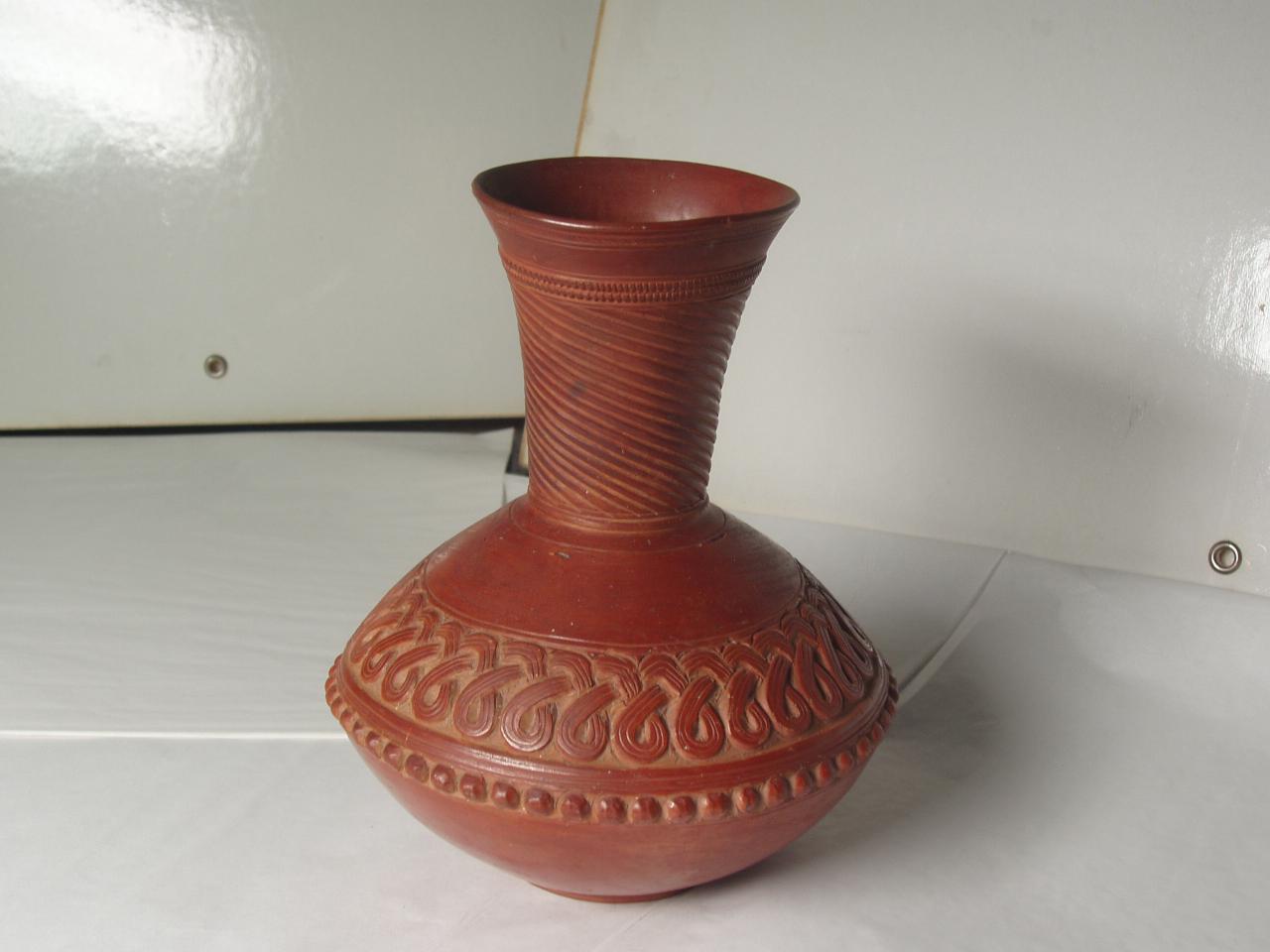 Bottiglia, motivi decorativi (bottiglia) - ambito messicano (secc. XVI/ XVIII)