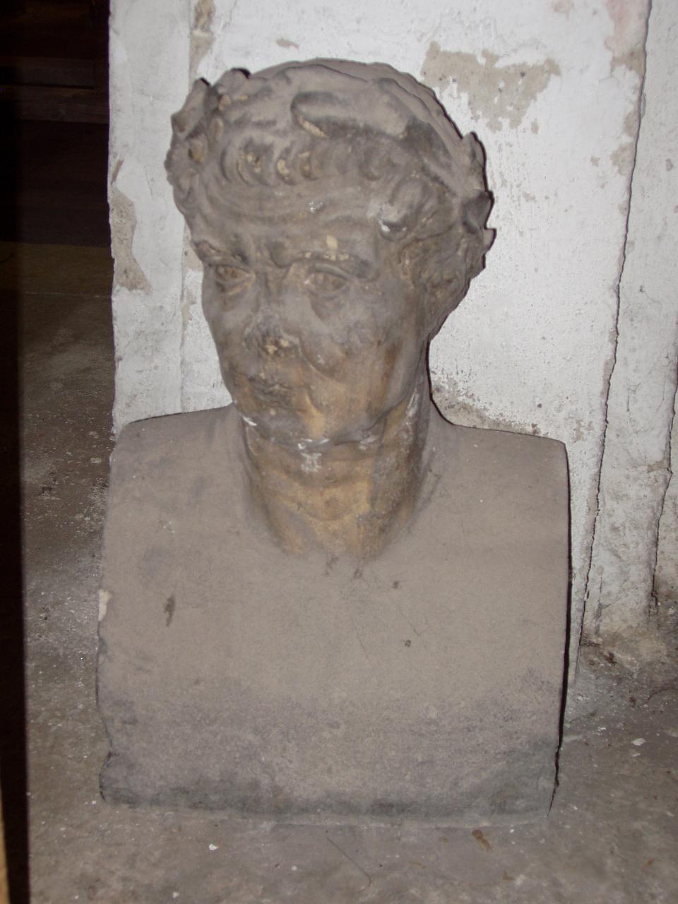 Busto all'antica, figura maschile (busto) - ambito lombardo (sec. XVI)